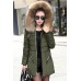 Hooded Zipper Solid Color Pocket Overcoat