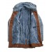 Zipper Stand Collar Pocket Plain Overcoat