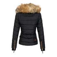 Artificial Wool Zipper Solid Color Coat