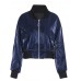 Zipper Short Double Pockets Women's Jacket