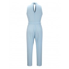 High Waist Hollow Lace-Up Women's Jumpsuit
