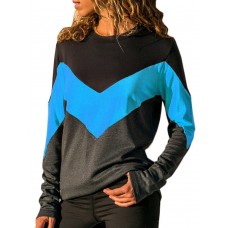 Color Block Round Neck T-shirt